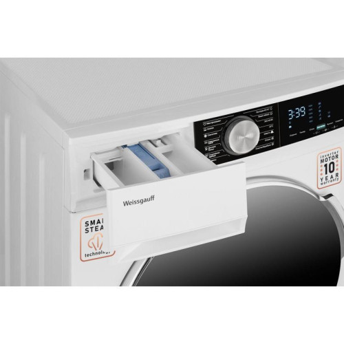 Стиральная машина Weissgauff WM 47147 DC Inverter Steam класс: A загр.фронтальная макс.:7кг белый инвертор