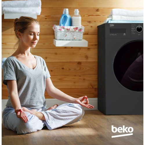 Стиральная машина Beko WSPE7612A класс: A загр.фронтальная макс.:7кг антрацит инвертер