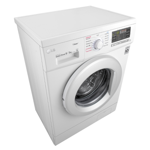 Стиральная машина LG F1296CDS0X класс: B загр.фронтальная макс.:6кг (с сушкой) белый инвертор
