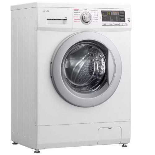 Стиральная машина LG F1296HDS1 класс: A загр.фронтальная макс.:7кг белый инвертер Стиральная машина LG F1296HDS1 класс: A загр.фронтальная макс.:7кг белый инвертер