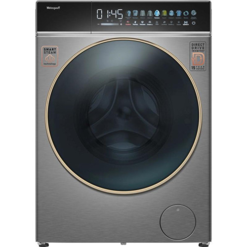Стиральная машина Weissgauff WMD 58411 Direct Drive Inverter Premium Steam Stee загр.фронтальная макс.:11кг (с сушкой) нержавеющая сталь