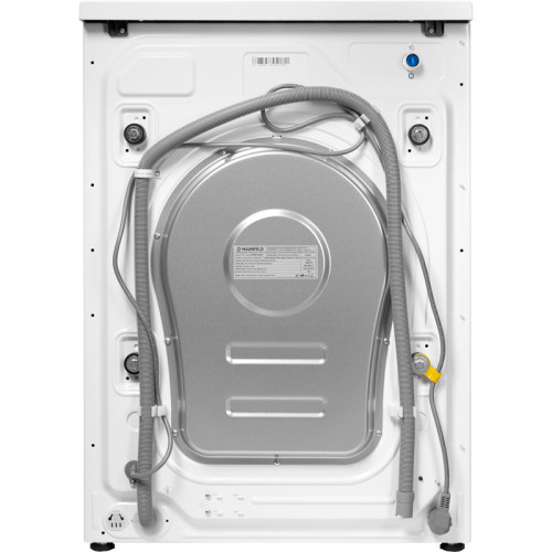 Стиральная машина Maunfeld MFWM148WH01  узкая, фронтальная загрузка, 84.7х45.5х60 см, 10 режимов, загрузка 8 кг, 1400 об.мин, сенсорное управление, защита от детей, дисплей, отсрочка старта, индикация этапов, энергоэффективность А+++, белый цвет