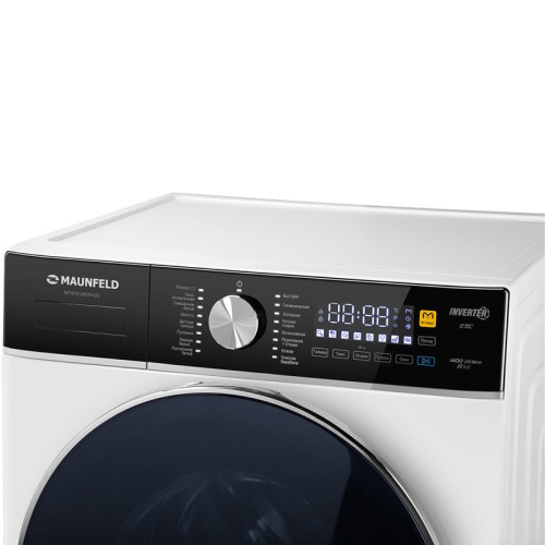 Стиральная машина Maunfeld MFWM148WH03 класс: A+++ загр.фронтальная макс.:8кг белый инвертер Стиральная машина Maunfeld MFWM148WH03 класс: A+++ загр.фронтальная макс.:8кг белый инвертер