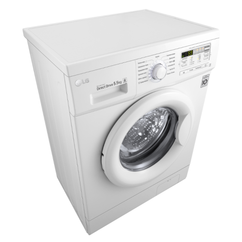 Стиральная машина LG F10B8MD класс: A загр.фронтальная макс.:5.5кг белый инвертер