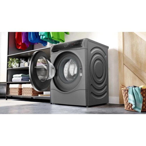 Стиральная машина Bosch Serie 8 WNC254ARSN пан.англ. класс: D загр.фронтальная макс.:10.5кг (с сушкой) серый