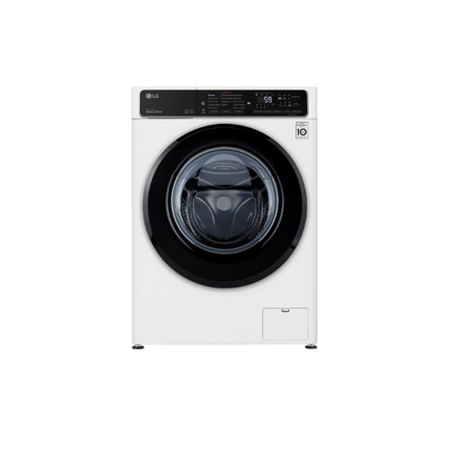 Стиральная машина LG/ Стиральная машина LG, отдельностоящая, ВхШхГ 850х600х455 мм, загрузка 7 кг, 1200 об/мин, LED дисплей, технология AI DD, дозагрузка белья, пар, инверторный мотор с прямым приводом, отсрочка старта, энергоэффективность А, цвет белый