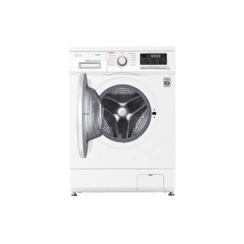 Стиральная машина LG/ Стиральная машина LG, отдельностоящая, ВхШхГ 850х600х360 мм, загрузка 4 кг, 1000 об/мин, LED дисплей, инверторный мотор с прямым приводом, пар, отсрочка старта, энергоэффективность А, цвет белый