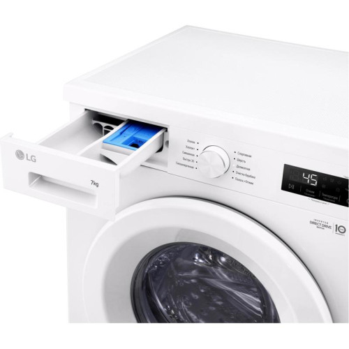 Стиральная машина LG F2Y1HS3W класс: A загр.фронтальная макс.:7кг белый инвертер