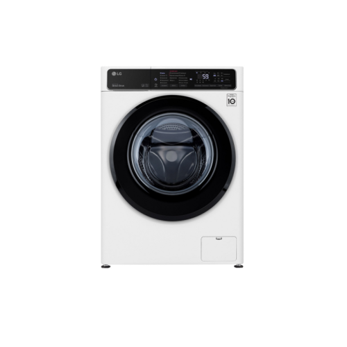 Стиральная машина LG/ Стиральная машина LG, отдельностоящая, ВхШхГ 850х600х455 мм, загрузка 7 кг, 1200 об/мин, LED дисплей, технология AI DD, дозагрузка белья, пар, инверторный мотор с прямым приводом, отсрочка старта, энергоэффективность А, цвет белый