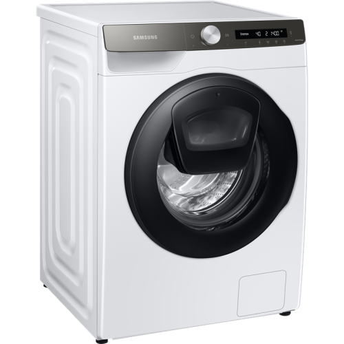 Стиральная машина Samsung/ WW5500T c Addwash, Eco Bubble, 850х600х550 мм, 9 кг, 1400, Пар, Инверторный мотор, Белый корпус/Черный люк
