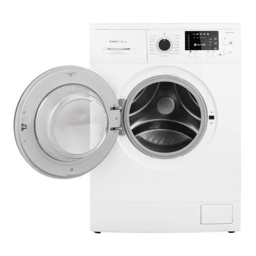 Отдельностоящая стиральная машина Evelux с фронтальной загрузкой 7 кг,отжим 1400 об/мин,цифровой дисплей, 15 программ, энергопотребление А+++