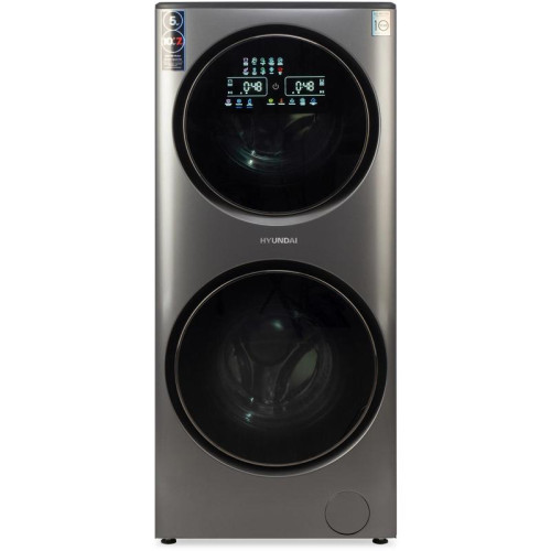 Стиральная машина Hyundai Proxima WMD9424 класс: A+++ загр.фронтальная макс.:15кг (с сушкой) темно-серебристый