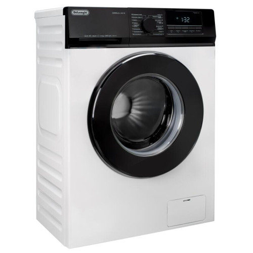 Стиральная машина Delonghi/ Стиральная машина Delonghi, глубина 45 см, 1000 об/мин, загрузка 6 кг, 16 программ, инверторный BLDC мотор, LED дисплей, электронное управление, отсрочка запуска, пар, дозагрузка белья, очистка барабана, энергоэффективность А++