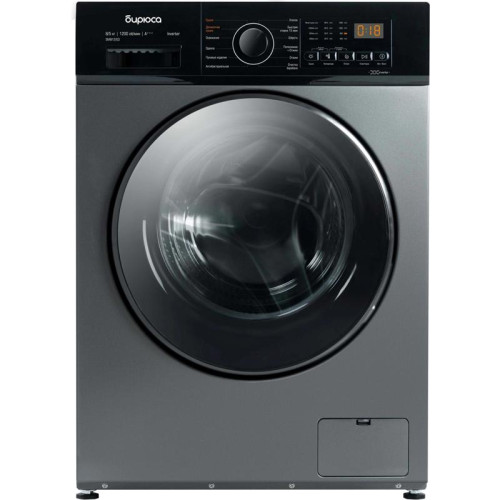 Стиральная машина Бирюса WMD-SM812/03 M класс: A+++ загр.фронтальная макс.:8кг (с сушкой) черный инвертер