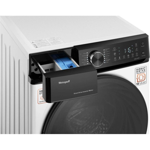 Стиральная машина Weissgauff WM 59411 Direct Drive Inverter Steam класс: A+++ загр.фронтальная макс.:11кг белый