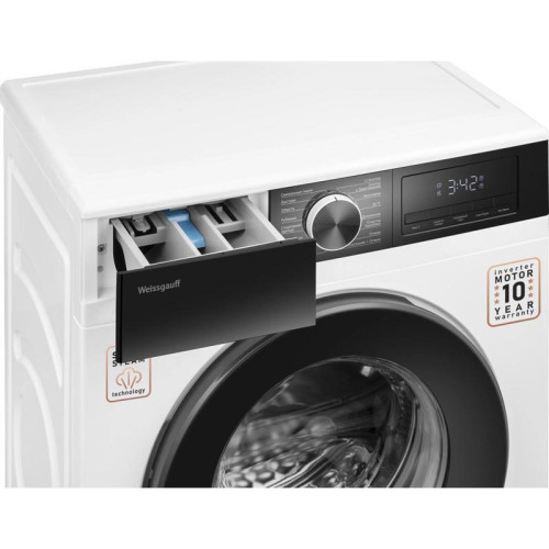 Стиральная машина Weissgauff WM 45712 Inverter Steam класс: A+++ загр.фронтальная макс.:7кг белый инвертор Стиральная машина Weissgauff WM 45712 Inverter Steam класс: A+++ загр.фронтальная макс.:7кг белый инвертор