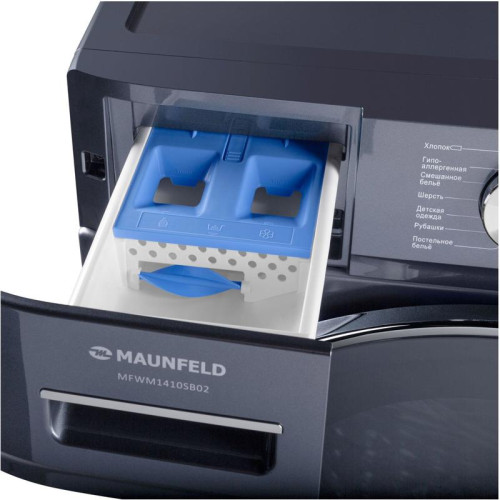 Стиральная машина Maunfeld MFWM1410SB02 класс: A+++ загр.фронтальная макс.:10кг темно-серебристый инвертер