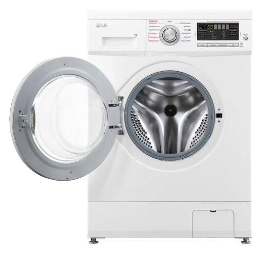 Стиральная машина LG F1296HDS1 класс: A загр.фронтальная макс.:7кг белый инвертер Стиральная машина LG F1296HDS1 класс: A загр.фронтальная макс.:7кг белый инвертер