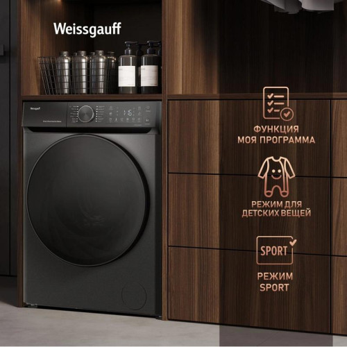 Стиральная машина Weissgauff WM 59411 класс: A+++ загр.фронтальная макс.:11кг темно-серый