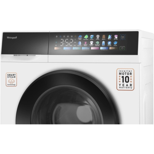 Стиральная машина Weissgauff WM 39107 Full Touch Inverter Steam класс: A+++ загр.фронтальная макс.:7кг белый инвертор