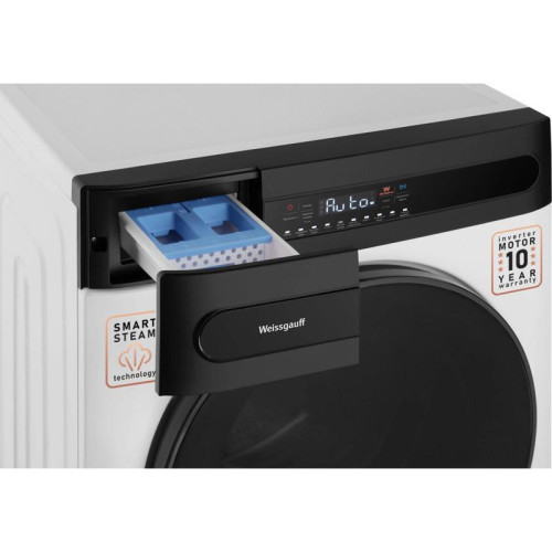 Стиральная машина Weissgauff WMD 46148 DC Inverter Steam класс: B загр.фронтальная макс.:8кг (с сушкой) белый инвертер