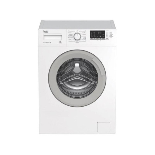 Стиральная машина Beko WSRE6H612ZAWI класс: A-10% загр.фронтальная макс.:6.5кг белый инвертер