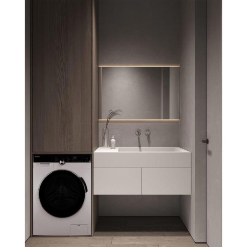 Стиральная машина Weissgauff WM 4027 Inverter Steam класс: A загр.фронтальная макс.:7кг белый инвертер