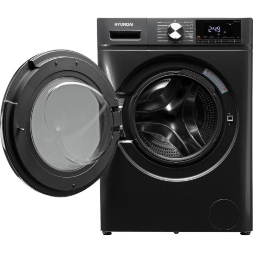 Стиральная машина Hyundai WFD8401 класс: B загр.фронтальная макс.:8кг (с сушкой) темно-серый инвертер