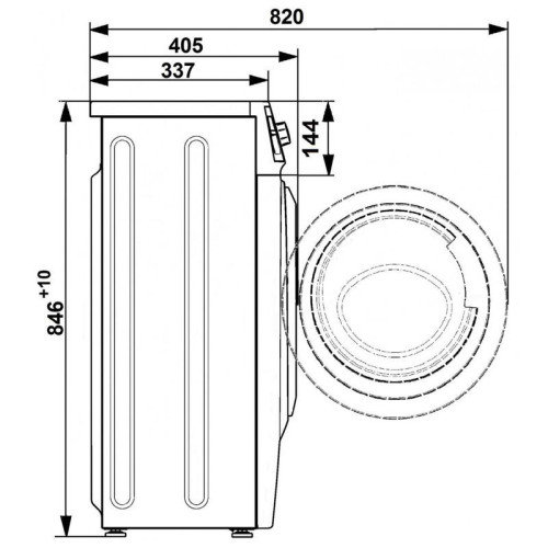 Стиральная машина Атлант СМА-40 М 105-00 класс: A+ загр.фронтальная макс.:4кг белый