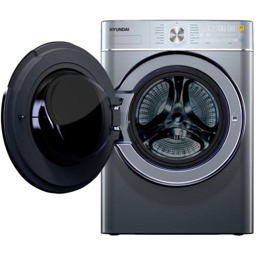 Стиральная машина Hyundai WMD9413 класс: B загр.фронтальная макс.:10кг (с сушкой) темно-серебристый инвертер