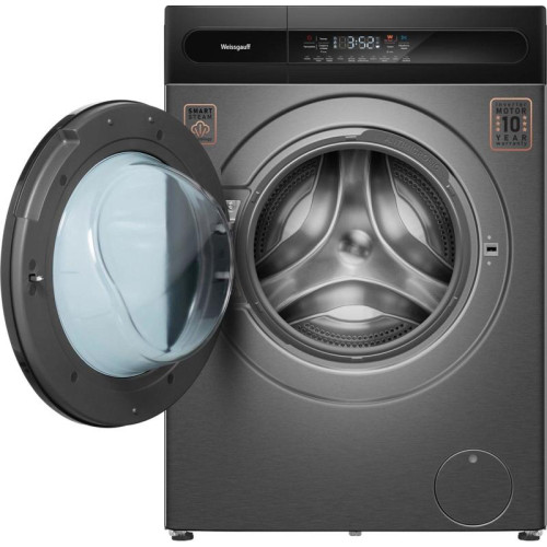 Стиральная машина Weissgauff WMD 49411 DC Inverter класс: B загр.фронтальная макс.:11кг (с сушкой) темно-серебристый инвертер