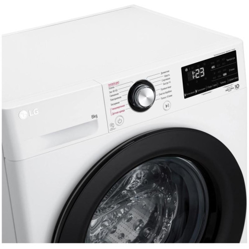 Стиральная машина LG F2V3PS6W класс: A загр.фронтальная макс.:8кг белый инвертер