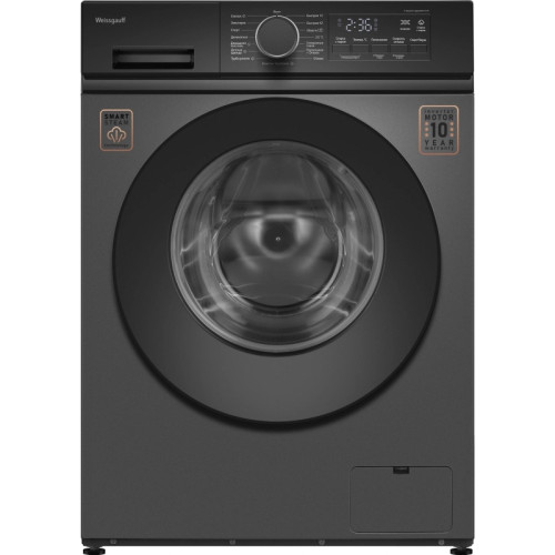 Стиральная машина Weissgauff WM 48128 Inverter Steam класс: A+++ загр.фронтальная макс.:8кг темно-серый инвертор