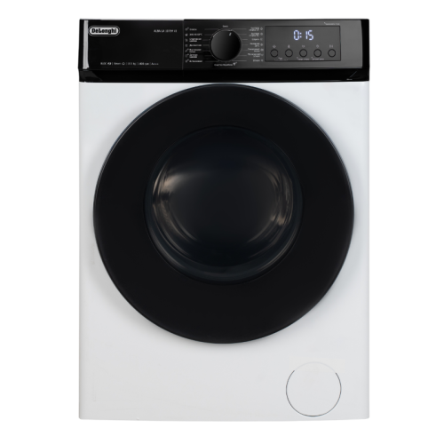 Стиральная машина Delonghi/ Стиральная машина Delonghi, глубина 60 см, 1400 об/мин, загрузка 10.5 кг, 15 программ, инверторный BLDC мотор, LED дисплей, электронное управление, отсрочка запуска, пар, дозагрузка белья, очистка барабана, энергоэффективность 