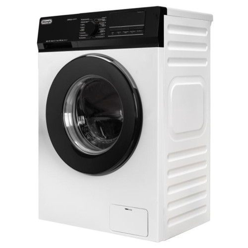 Стиральная машина Delonghi/ Стиральная машина Delonghi, глубина 45 см, 1000 об/мин, загрузка 6 кг, 16 программ, инверторный BLDC мотор, LED дисплей, электронное управление, отсрочка запуска, пар, дозагрузка белья, очистка барабана, энергоэффективность А++
