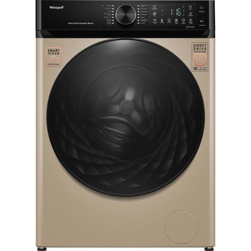 Стиральная машина Weissgauff WM 59411 Direct Drive Inverter Steam Champagne класс: A+++ загр.фронтальная макс.:11кг золотистый инвертор