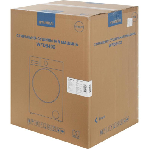 Стиральная машина Hyundai WFD8402 класс: A загр.фронтальная макс.:8кг (с сушкой) белый