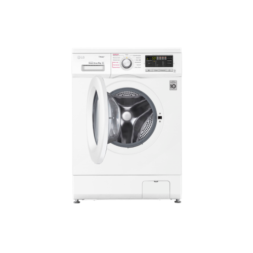 Стиральная машина LG/ Стиральная машина LG, отдельностоящая, ВхШхГ 850х600х360 мм, загрузка 4 кг, 1000 об/мин, LED дисплей, инверторный мотор с прямым приводом, пар, отсрочка старта, энергоэффективность А, цвет белый
