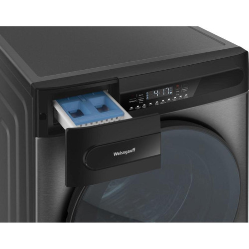 Стиральная машина Weissgauff WMD 49411 DC Inverter класс: B загр.фронтальная макс.:11кг (с сушкой) темно-серебристый инвертер
