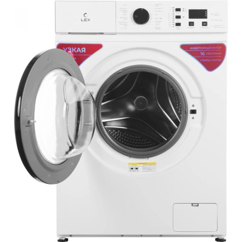 Стиральная машина Lex LWM06010BLIDsmall класс: A+++ загр.фронтальная макс.:6кг белый инвертер