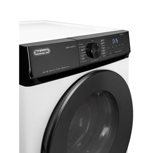 Стиральная машина Delonghi/ Стиральная машина Delonghi, глубина 60 см, 1400 об/мин, загрузка 10.5 кг, 15 программ, инверторный BLDC мотор, LED дисплей, электронное управление, отсрочка запуска, пар, дозагрузка белья, очистка барабана, энергоэффективность 