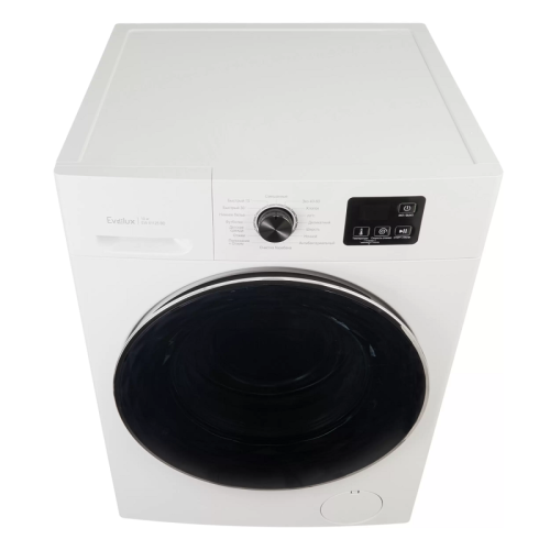 Отдельностоящая стиральная машина EVELUX, загрузка 10 кг, 1200 об/мин, электронное управление, дисплей, 