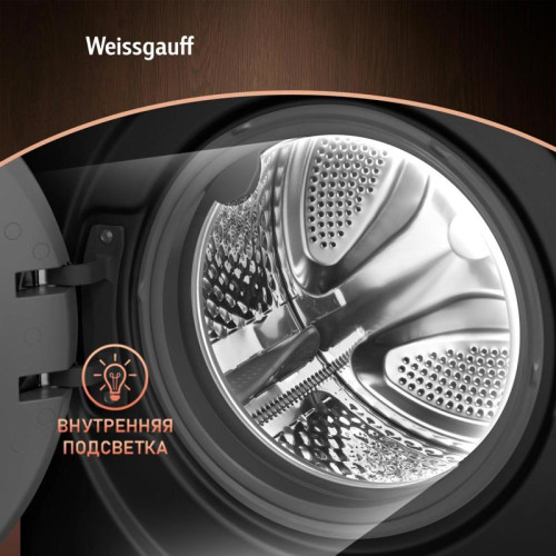 Стиральная машина Weissgauff WM 59411 Direct Drive Inverter Steam Matt Black класс: A+++ загр.фронтальная макс.:11кг черный