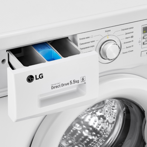 Стиральная машина LG F10B8MD класс: A загр.фронтальная макс.:5.5кг белый инвертер