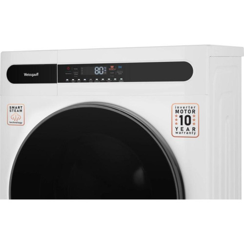 Стиральная машина Weissgauff WMD 45148 Inverter Steam класс: B загр.фронтальная макс.:8кг (с сушкой) белый инвертер