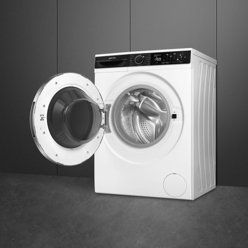 Стиральная машина SMEG/ Стиральная машина SMEG, отдельностоящая, глубина 58,2 см, загрузка 10 кг, 1400 об/мин, 15 программ, LED дисплей, электронное/поворотное управление, отсрочка старта, автоматическое дозирование моющего средства, пар, энергоэффективно