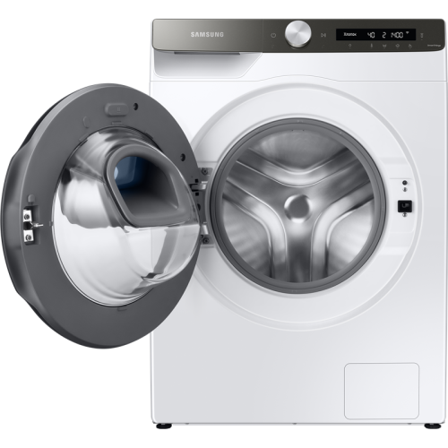 Стиральная машина Samsung/ WW5500T c Addwash, Eco Bubble, 850х600х550 мм, 9 кг, 1400, Пар, Инверторный мотор, Белый корпус/Черный люк