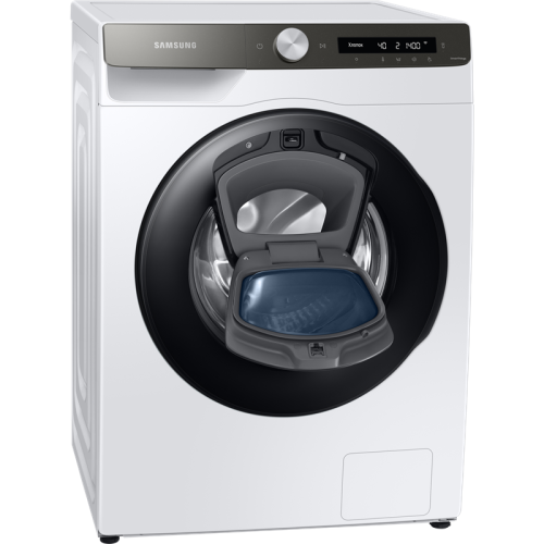 Стиральная машина Samsung/ WW5500T c Addwash, Eco Bubble, 850х600х550 мм, 9 кг, 1400, Пар, Инверторный мотор, Белый корпус/Черный люк