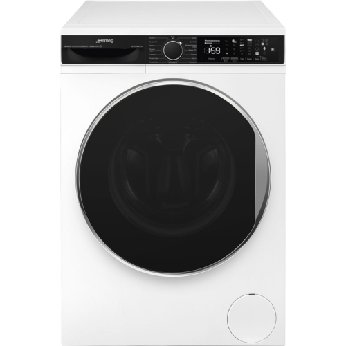 Стиральная машина SMEG/ Стиральная машина SMEG, отдельностоящая, глубина 58,2 см, загрузка 10 кг, 1400 об/мин, 15 программ, LED дисплей, электронное/поворотное управление, отсрочка старта, автоматическое дозирование моющего средства, пар, энергоэффективно