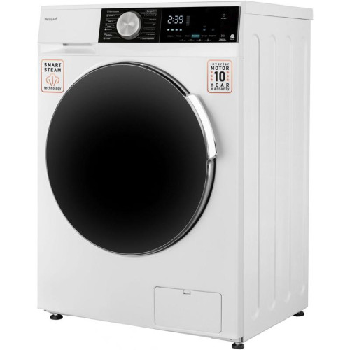 Стиральная машина Weissgauff Premium WMD 47148 DC Inverter Steam класс: A загр.фронтальная макс.:8кг (с сушкой) белый инвертер
